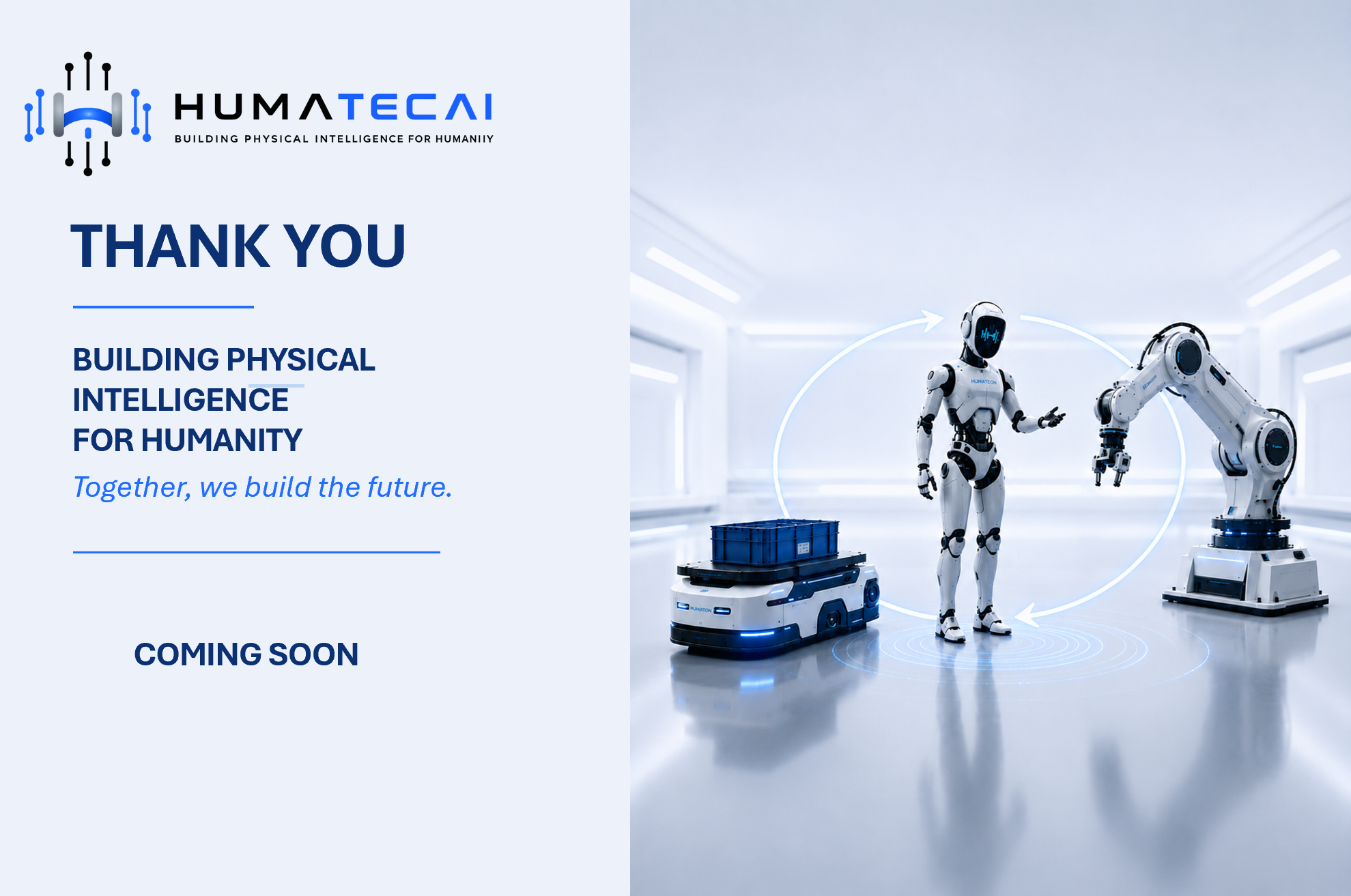 HUMATECAI coming soon landing page