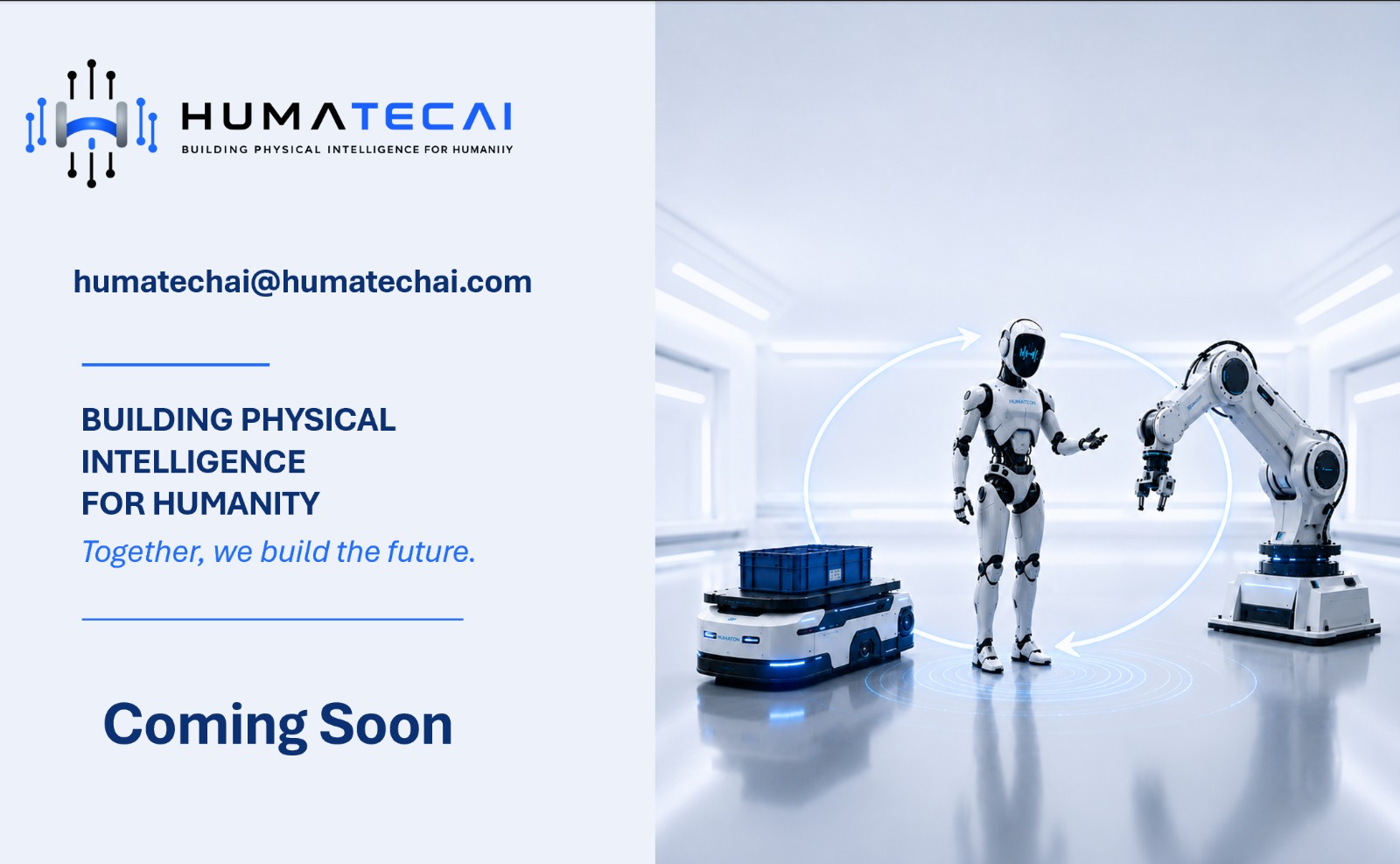 HUMATECAI coming soon landing page